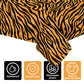 Adirasenotek 3Pack Tiger Stripe Tablecloths Party Decoration Animal Theme Tablecloths Jungle Table Cover 3D Print Table Cover for Jungle Party