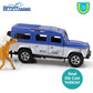 Breyer Horses Farms Land Rover and Tag-a-Long Trailer and Playset | Die Cast | 3.25” H x 10.5” L x 2.5” D | 2 Stablemates Horses Included | 1:32 Scale