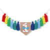 Rainbow 1st High Chair Banner - Colorful Tassel Highchair Banner, 1st Birthday Boy, Cake Smash Backdrop, Birthday Highchair Yarn Tassel Banner
