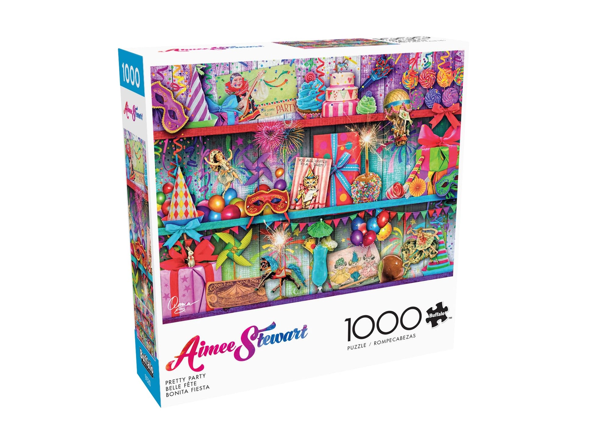 Buffalo Games Aimee Stewart, Pretty Party, 1000 Piece Puzzle, 26.75x19.75