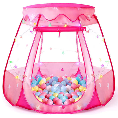 TIKTENT Pop Up Princess Tent with Star Lights, Toddler Toys for Girl Gift
