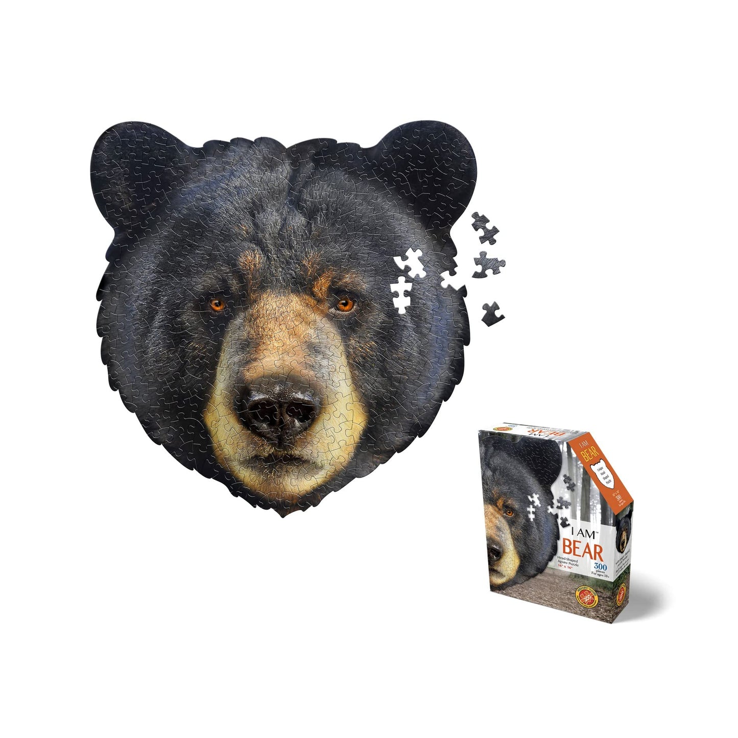 e11even Madd CAPP Puzzles - I AM Bear - 300 Pieces - Animal Shaped Jigsaw Puzzle, 6010