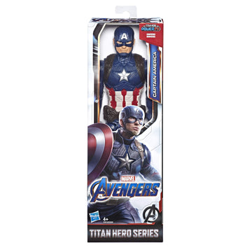 Marvel Avengers: Endgame Titan Hero Series Captain America 12"-Scale Super Hero Action Figure Toy with Titan Hero Power Fx Port