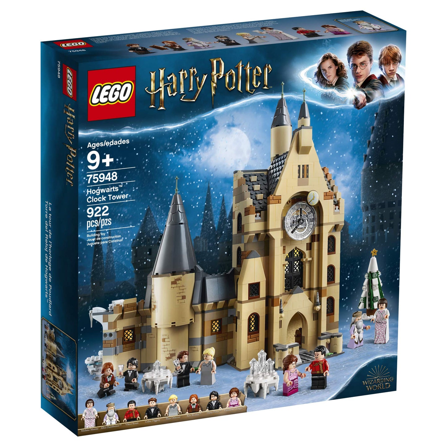 LEGO Harry Potter Hogwarts Clock Tower 75948 Build and Play Tower Set with Harry Potter Minifigures, Popular Harry Potter Gift and Playset with Ron