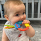 Nuby Wacky Teething Ring, Multicolor