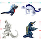 TwCare Set of 23 Monster x Kong: The New Empire,Mini Dinosaur Dragon Toys Action Figures, Evolved Basic Exquisite Battle Roar B.E.A.S.T. Glove Shimo