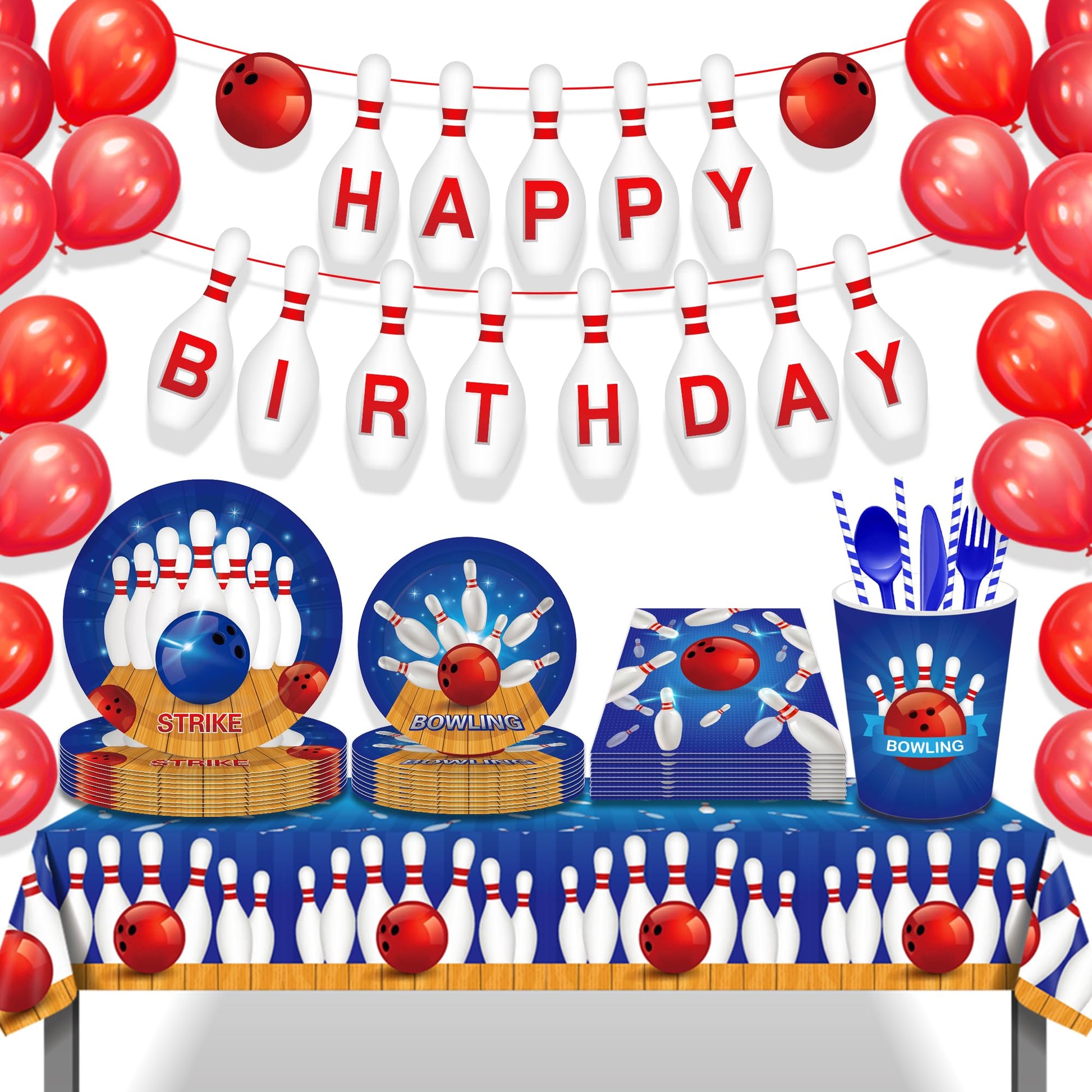 3 Pcs Bowling Disposable Tablecloth, Sports Ball Table Cover Party Tablecloth, Bowling Birthday Party Decoration Beach Plastic Table Cover, 54 x 87
