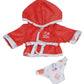 JC Toys Bath Time Gift Set Featuring Adorable Asian Lots to Love Babies 14" All Vinyl Washable Dolls Dressed in Hooded Bathrobe and Diaper, Includes