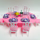 My Fancy Life Dollhouse Furniture, Dining Room Play Set with Table, Chairs and Tableware