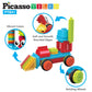 PicassoTiles Toys 41 piece Hedgehog Block Building Blocks Construction Toy Set w/IdeaBook Learning Playset None Magnetic STEM STEAM Educational Kit