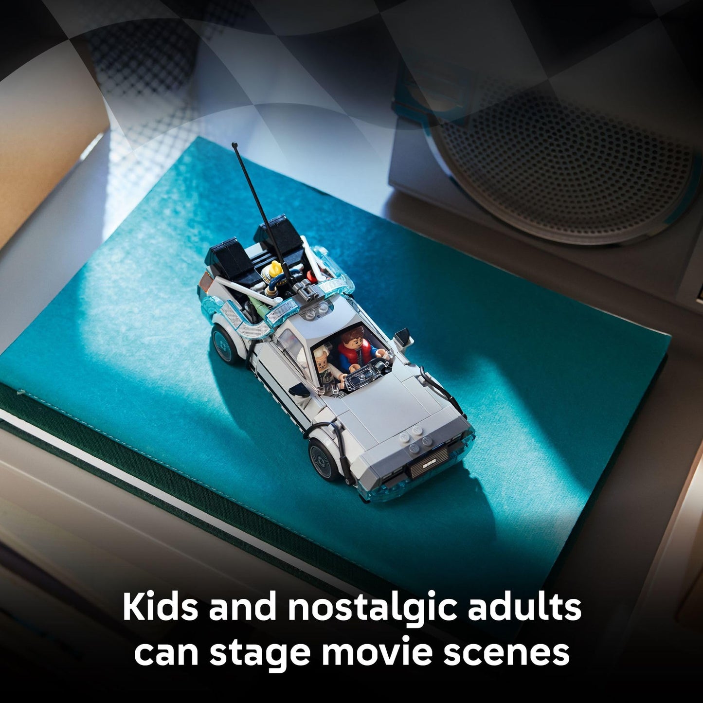 LEGO Speed Champions Time Machine from Back to The Future Building Toy for Kids - Pretend Play & Display Car Toy W/ 2 Build Modes for Boys & Girls