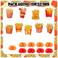 9 PCS French Fries Table Decorations Honeycomb Centerpiece, French Fries Centerpieces Table Topper for Fast Food French Fries Party Decorations