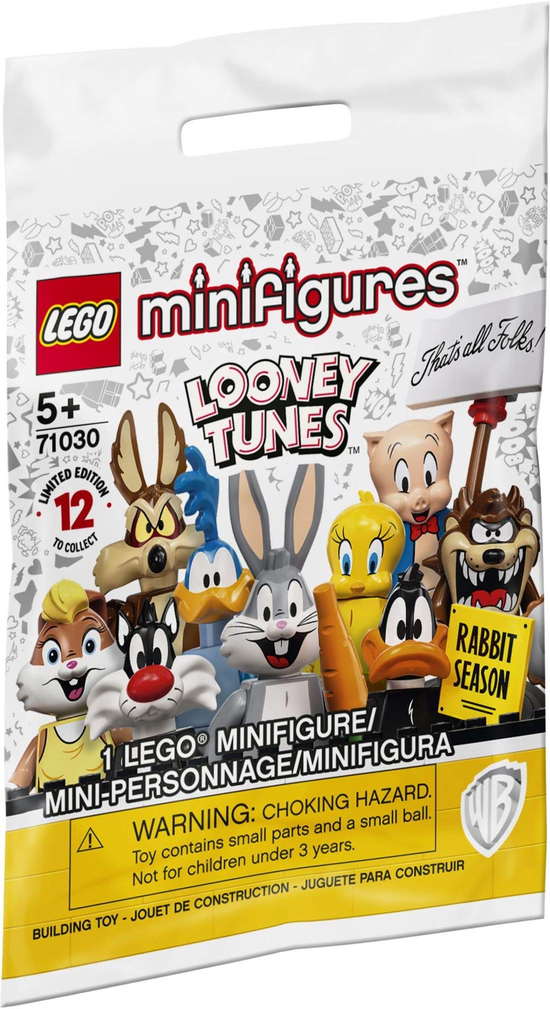 Lego Minifigures Looney Tunes 71030 Building Kit; Cool Toys to Add Fun Action to Lego Sets; an Awesome Collectible Gift for Looney Tunes Fans or Kids