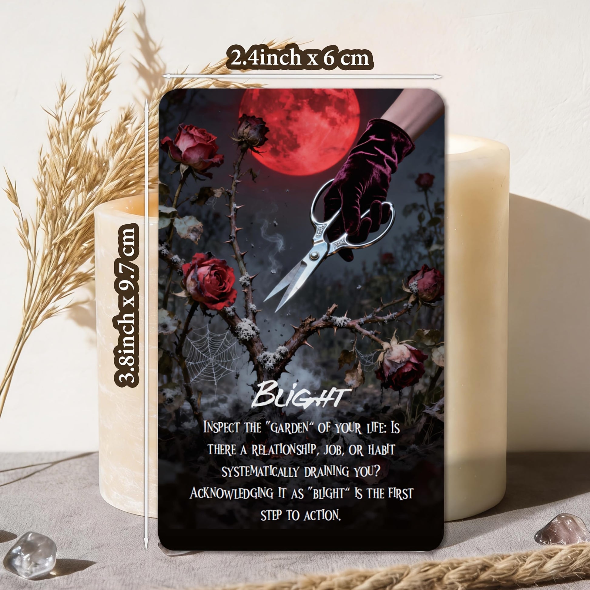 MISS FIRE Blood Moon Oracle Cards: 55-Card Deck for Rituals & Divination | Harness Lunar Eclipse Energy for Shadow Work, Powerful Magic & Profound
