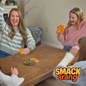 Rivora Games SMACKarang Card Game - Fast-Paced Family & Party Game for Kids 8+, Teens & Adults - 3-6 Players - Color-Matching Action with Unique