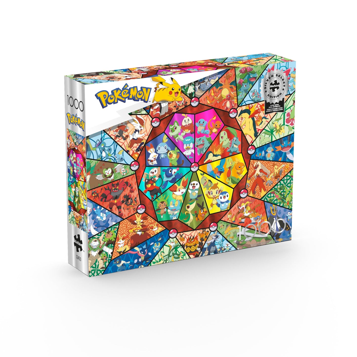 Buffalo Games - Pokémon Stained Glass - 1000 Piece Jigsaw Puzzle for Adults