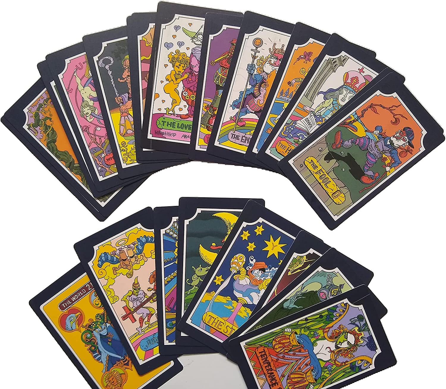 Milcraft Adventure Anime Tarot Cards - 31 Pcs JoJo Anime Tarot Cards Board Game Divination Entertainment Party Board Game
