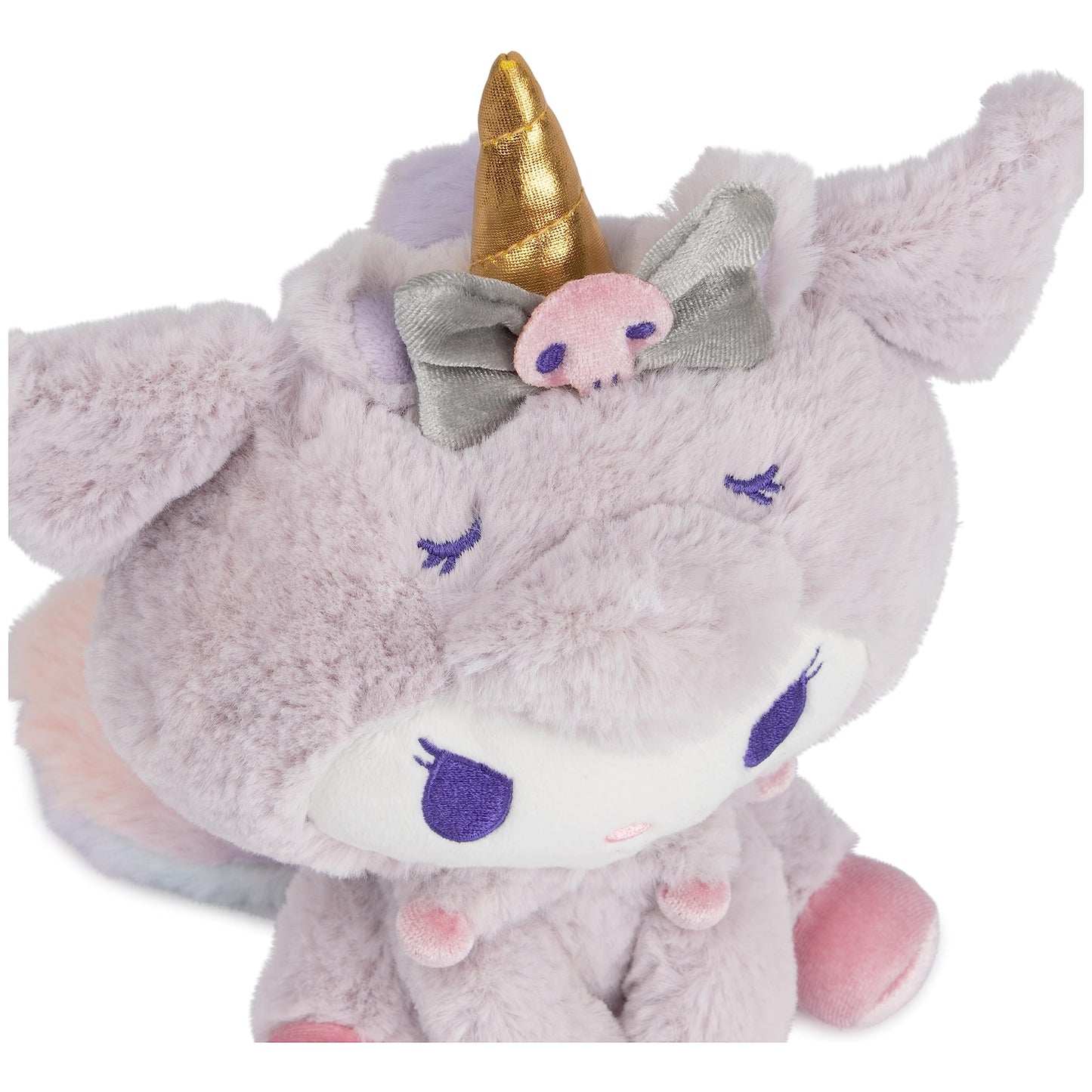 GUND Sanrio Kuromi 6" Plush Toy with Purple Unicorn Outfit; Ages 1+