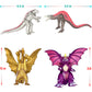 TwCare Exclusive Set of 10 Godzilla vs Kong Toys Movable Joint Action Figures, King of the Monster Dinosaur Shin Ultima Gamera Ghidorah Skull Crawler