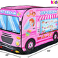 Kiddie Play Pop Up Play Tent for Kids Ice Cream Truck Playhouse