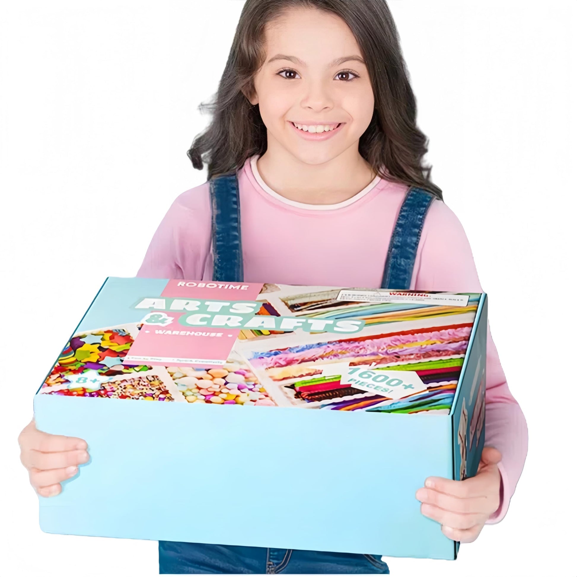 ROBOTIME Ultimate Craft Kit for Kids Ages 8-12 | Largest Pack | 1600+ Pieces Deluxe Arts and Crafts Supplies | Screen-Free Activities for Kids | Gift