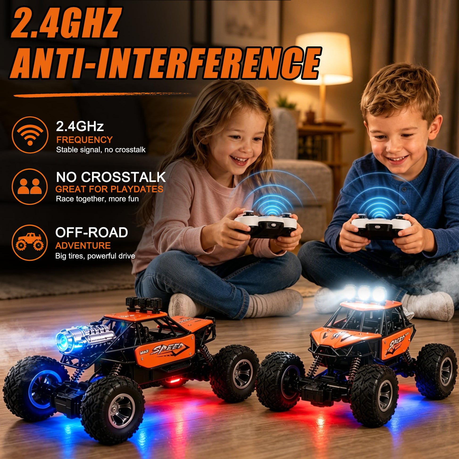 Dokakio RC Car Trucks for Kids Ages 6-12, Off-Road Remote Control Car Truck