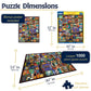 White Mountain 1000 Piece Jigsaw Puzzle, Travel the World