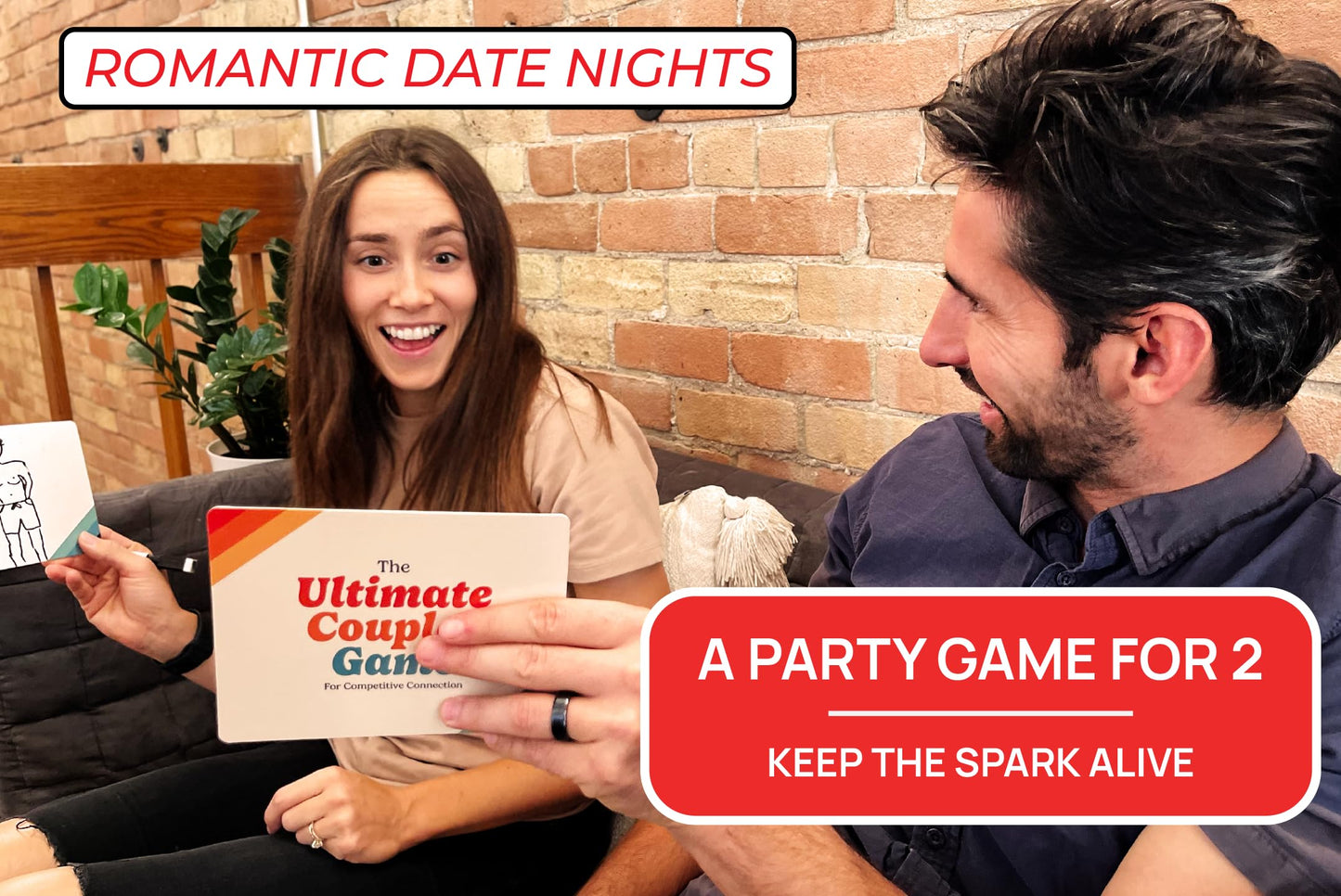 Gatwick Games Ultimate Couples Game - Fun Party Game for Adults! Guess, Match, and Draw in This Trivia, Conversation, and Relationship Card Game