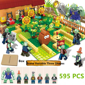 JHESAO Plants and Zombies PVZ Toys Assembly Action Figures PVZ Assemblable Toys Set 1 2 Series Great Gifts for Kids and Fans,Birthday and Christmas