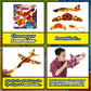 JA-RU Marvel Foam Glider Toy. Launching Airplane Toy For Kids. Glides & Dives High. (Pack of 3) with Spiderman, Hulk, & Iron Man. Classroom Prize, Gag