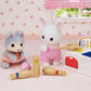 Calico Critters Baby's Toy Box - Includes Snow Rabbit and Panda Babies