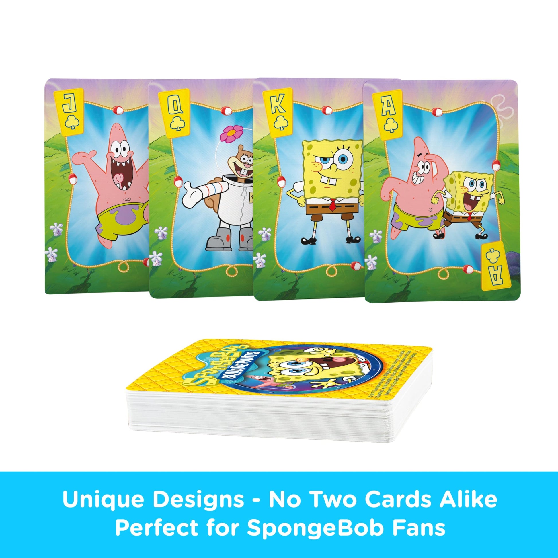 AQUARIUS SpongeBob Playing Cards - SpongeBob SquarePants Themed Deck of Cards for Your Favorite Card Games - Officially Licensed SpongeBob Merchandise