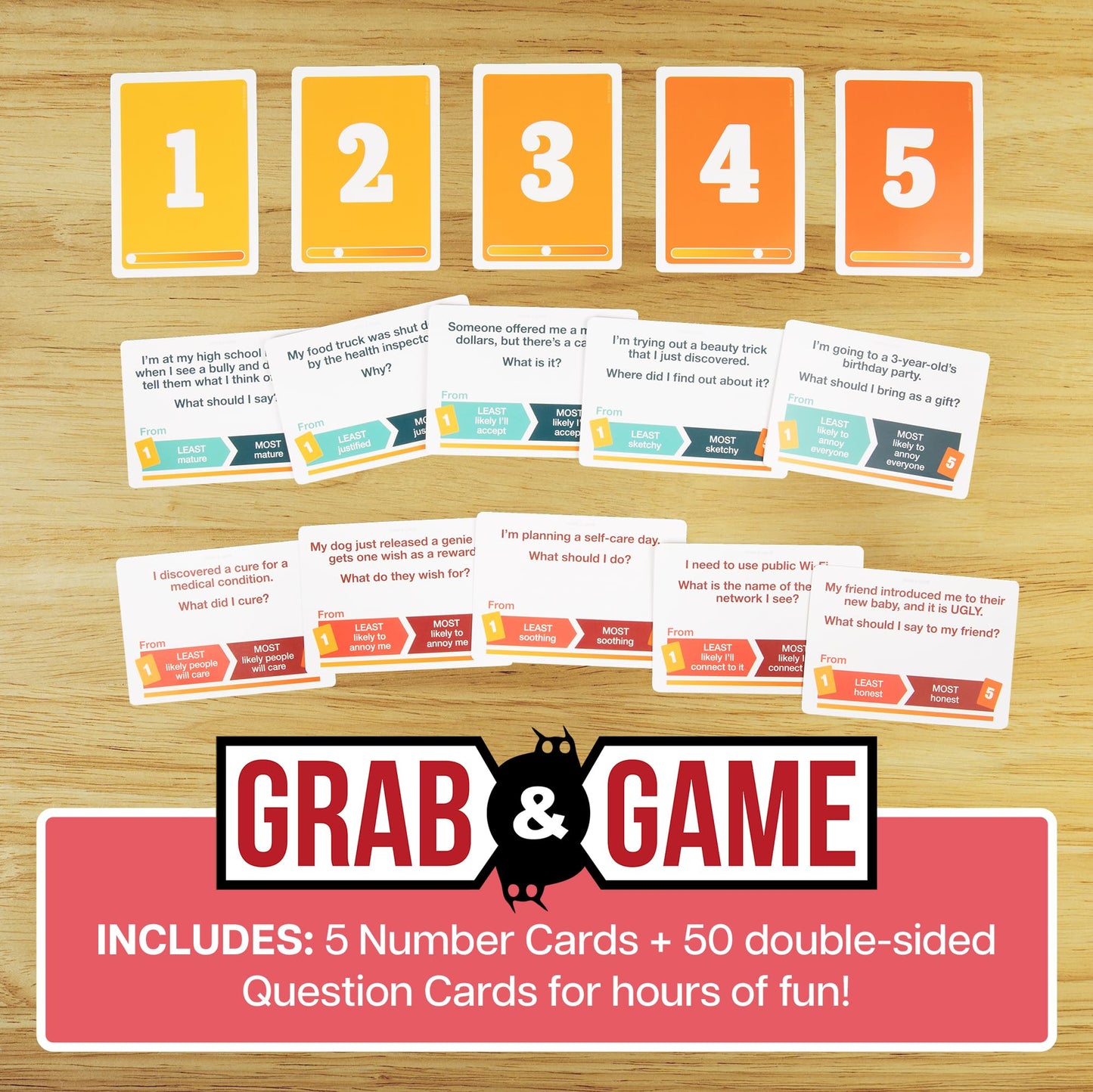 that Escalated Quickly Grab & Game by Exploding Kittens - 3-5 Players - Ages 10+ - 15 Minutes to Play - Travel Sized Card Game - Party & Family Card