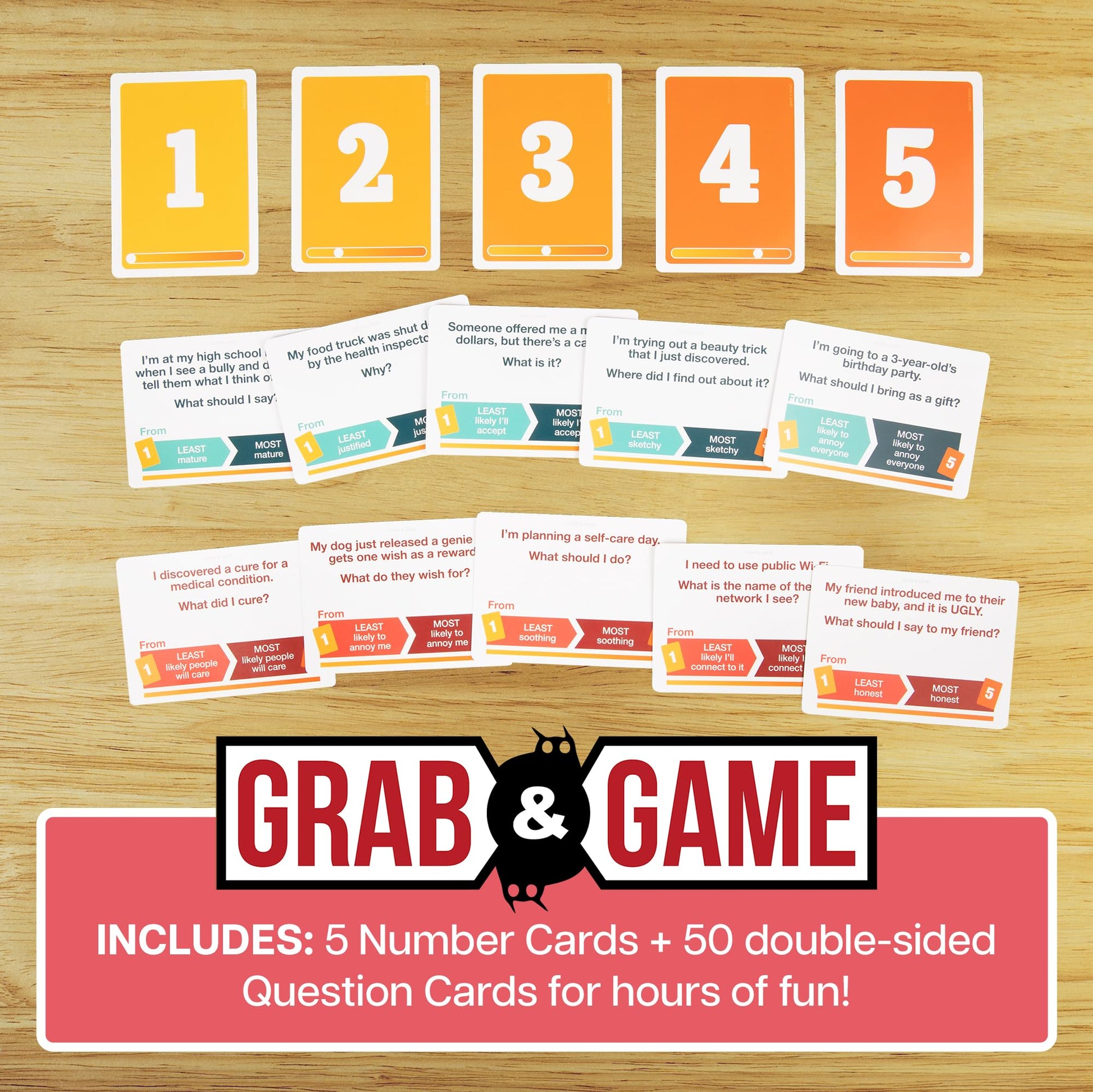 that Escalated Quickly Grab & Game by Exploding Kittens - 3-5 Players - Ages 10+ - 15 Minutes to Play - Travel Sized Card Game - Party & Family Card