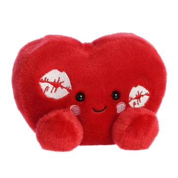 Aurora Adorable Palm Pals Kimi Kisses Heart Stuffed Animal - Fun Seasonal Plush For Kids and Adult Collectors - Perfect for Decorating Rooms
