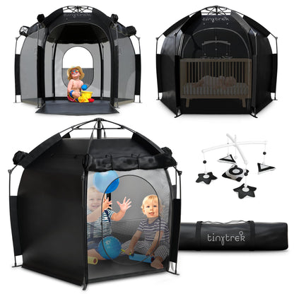 TinyTrek Kids Play Tent for Indoor and Outdoor Fun, Portable Pop Up Tent with Breathable Mesh, Toddler Play Space for Travel, Backyard, Camping