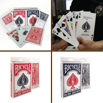 Bicycle Playing Cards Big Box Oversized Giant Jumbo Decks Size 7 Inches | Pack of 2 Great for Magic Tricks, Kids Seniors and Anyone who Loves to Have