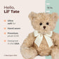 Bearington Lil' Tate Classic Teddy Bear Stuffed Animal - 12" Baby Bear Plush Toy with Soft Fur and Vintage Design - Adorable Bears Stuffed Animals