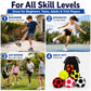 Klysuron 6 Pack Soft Plush Footbags, 32 Panel Hacky Sack, 6cm/2.36in