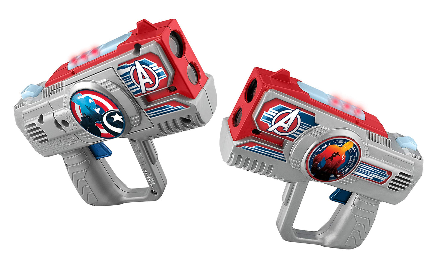 eKids Avengers Assemble Laser Tag for Kids Infared Lazer Tag Blasters Lights Up & Vibrates When Hit