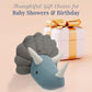 MON AMI Triceratops Stuffed Animal Head Wall Mount, Kids Bedroom Décor