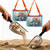 Beach Mesh Shovel with Mesh Beach Bag for Shells Collecting and Filter Sand