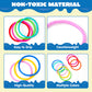 JOYIN Dive Circles Pool Toys, 8 Pcs Colorful Pool Rings for Kids, Underwater Training Swimming Diving Toy for Kids Gifts Summer Swim Water Fun Games