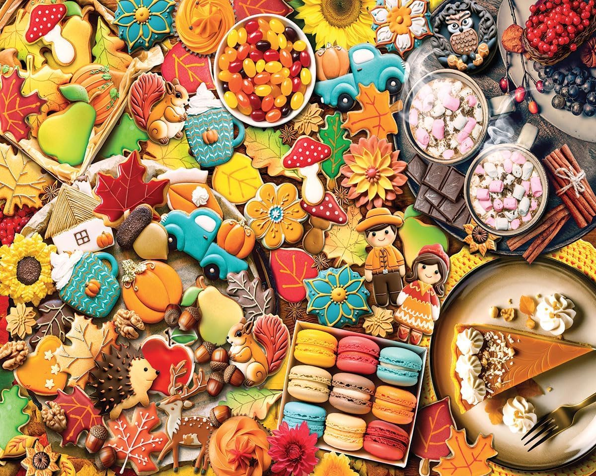 White Mountain 1000 Piece Jigsaw Puzzle Autumn & Thanksgiving, Fall Treats