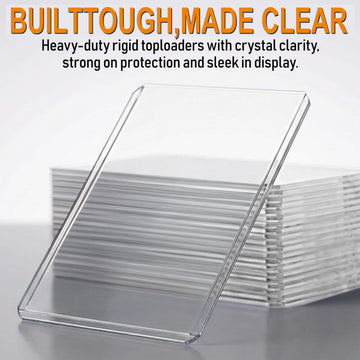 310 Card Sleeves Top Loaders for Cards,Premium Plastic Baseball Card Sleeves,3"x 4"Trading Cards Holder,Sports Baseball Football Game Cards
