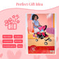 My First Doll Twin Stroller - Cutest Heart Design Doll Twins Stroller - Great Toy Gift for Girls