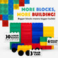BiggoBlocks Big Blocks for Kids Ages 4-8 - Indoor & Outdoor Blocks for Kids Games - Large Building Blocks (36 pc with 3 Cars) Train Set