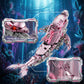 Myth Qholve Mechanical Pink Dolphin Building Blocks Set Hand-Operated Motion, Detailed Gear Design, Display & Play Model Futuristic Ocean Animal Model