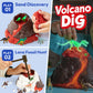 JOVA Klever Kits 3-in-1 Dinosaur Fossil Digging Kit STEM Learning Toys with Glow in The Dark Dinosaurs and Sensory Play Sand, DIY Your Own Dinosaur