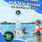 Watermelon Ball Skipping Ball - Water Toys for Pool, Beach & Lake, Perfect for Kids, Teens & Family Fun, Summer Must Have (2.2” Green Ball, 1-Pack)